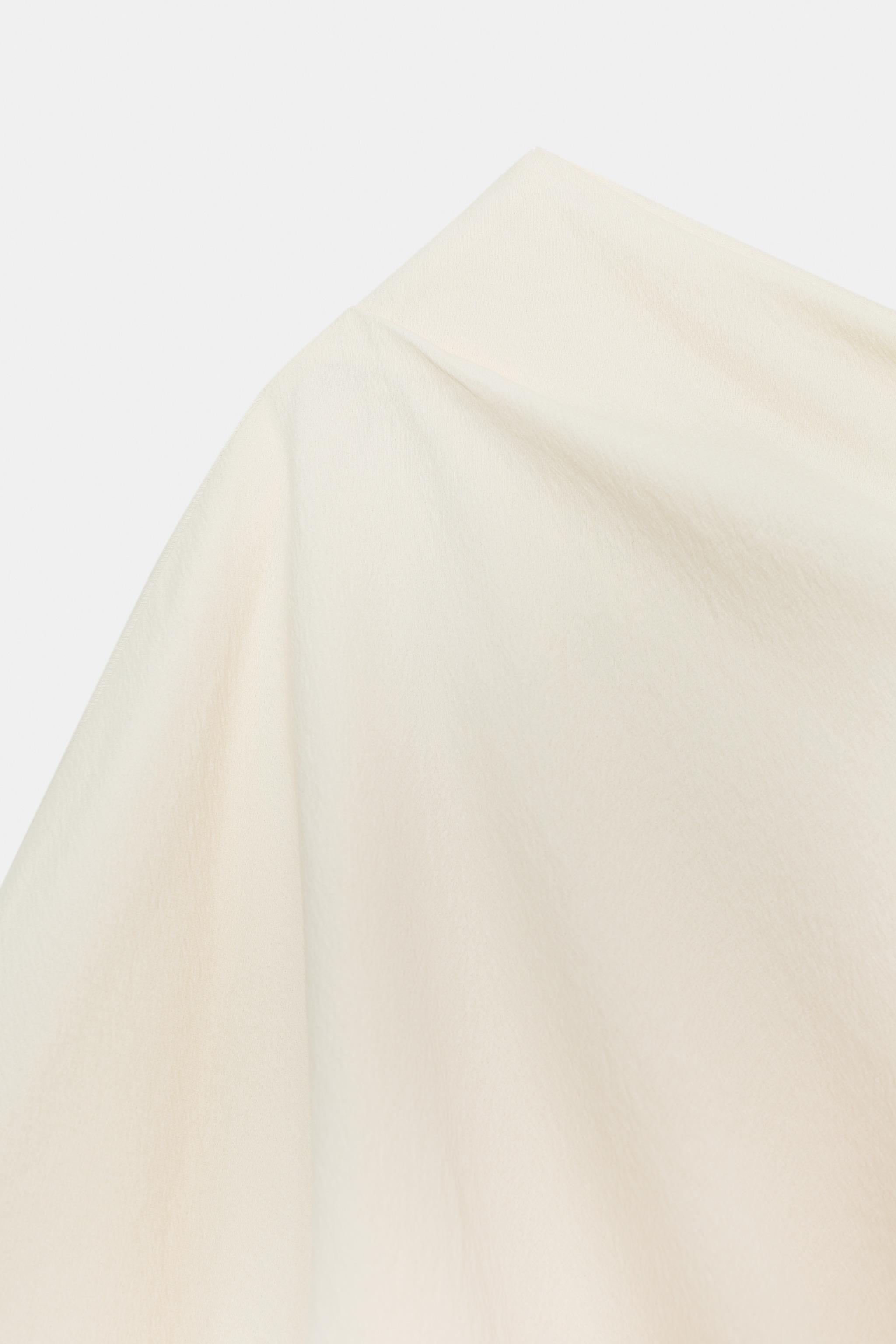 ASYMMETRIC DRAPED BLOUSE ZW COLLECTION LIMITED EDITION